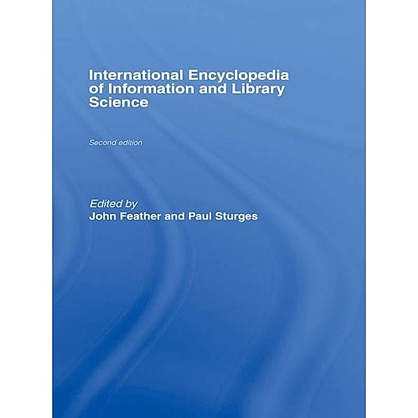 International Encyclopedia of Information and Library Science