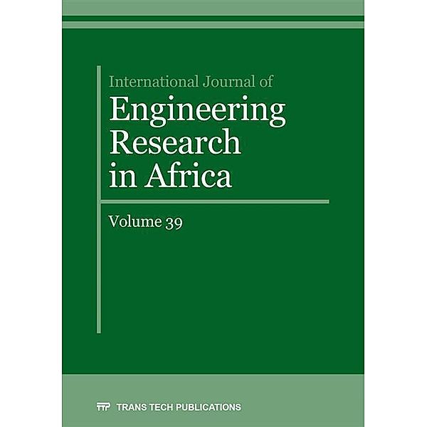 International Journal of Engineering Research in Africa Vol. 39