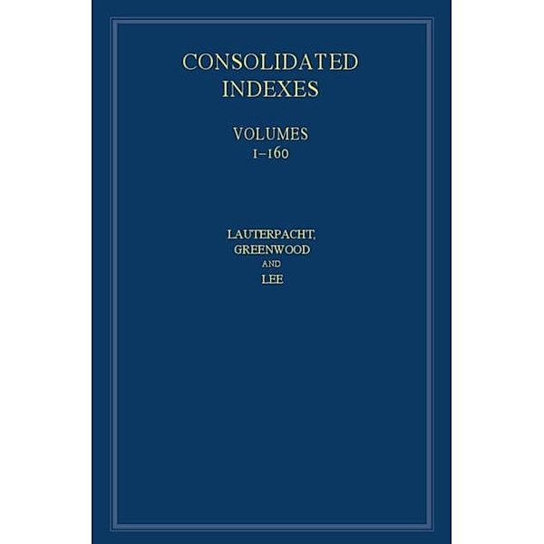 International Law Reports, Consolidated Index, Maureen MacGlashan