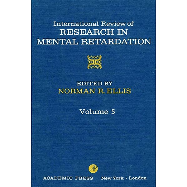 International Review of Research in Mental Retardation