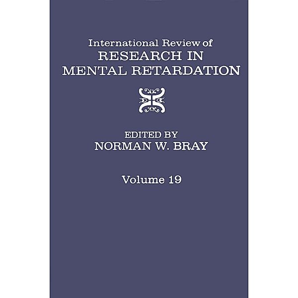 International Review of Research in Mental Retardation