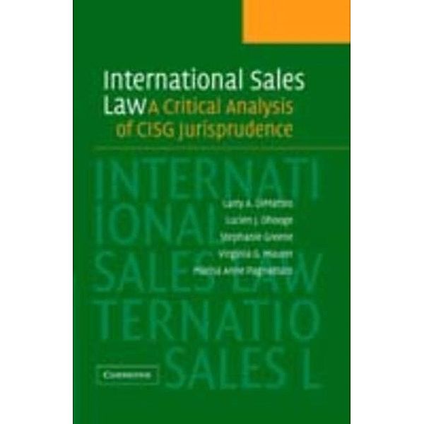 International Sales Law, Larry A. DiMatteo