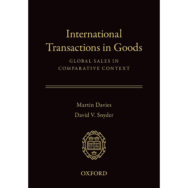 International Transactions in Goods, Martin Davies, David V. Snyder