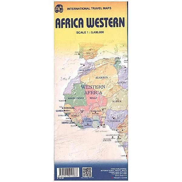 International Travel Map ITM Africa Western