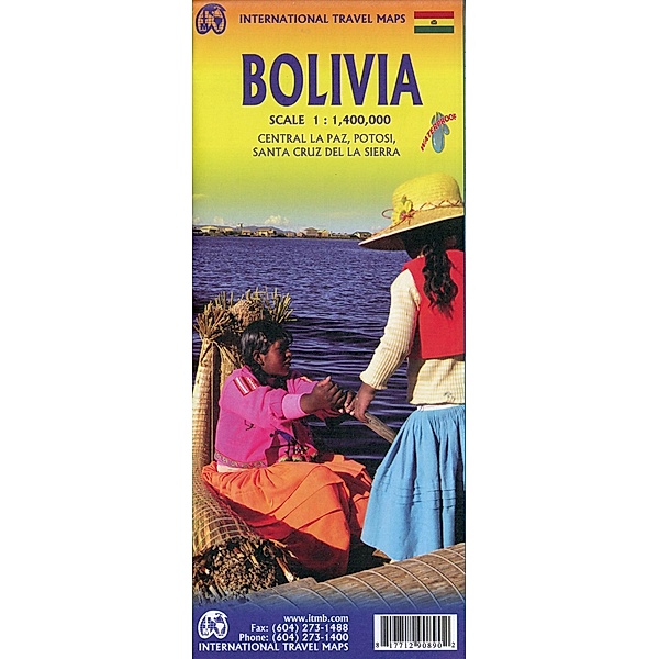 International Travel Map ITM Bolivia