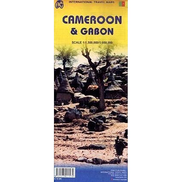 International Travel Map ITM Cameroon & Gabon. International Travel Map ITM Gabon & Cameroon