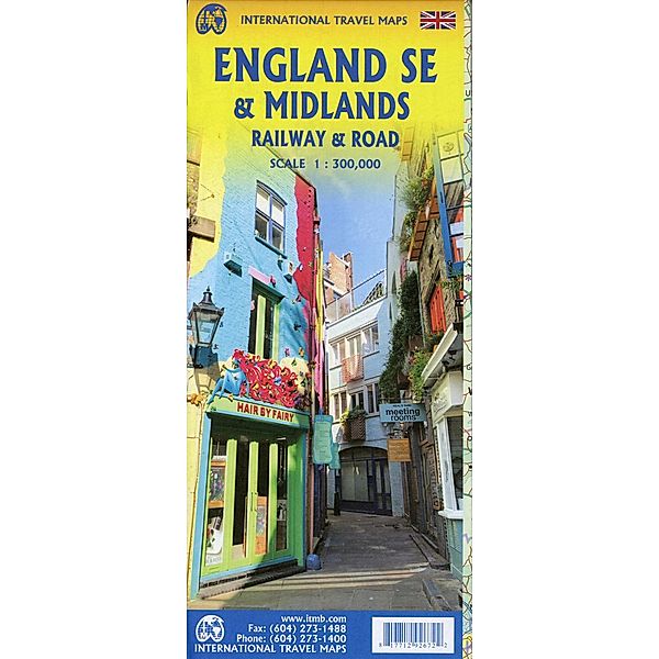 International Travel Map ITM / England Southeast & Midlands