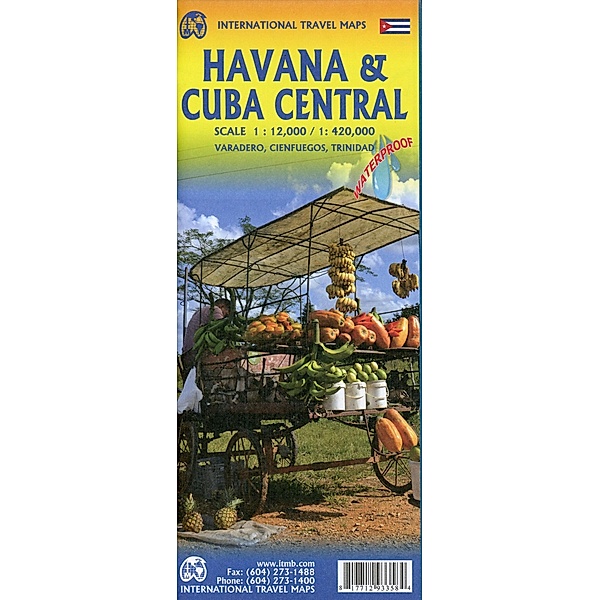 International Travel Map ITM Havana / Cuba Central