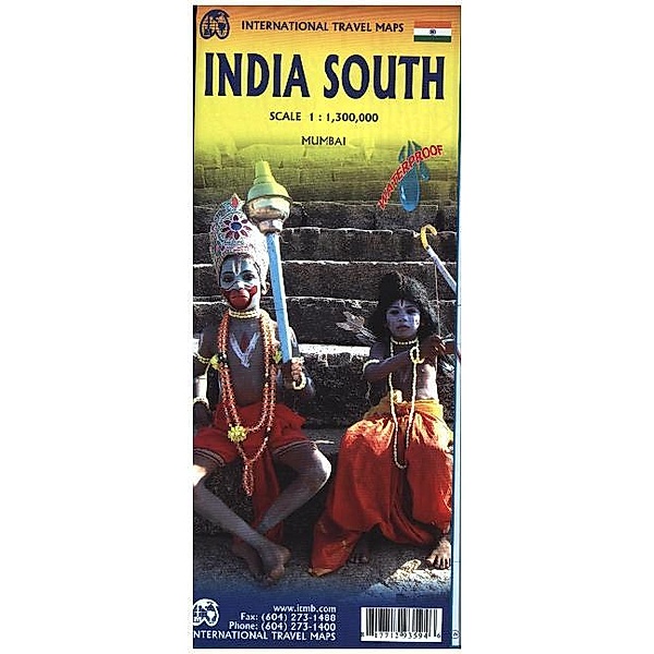 International Travel Map ITM India South