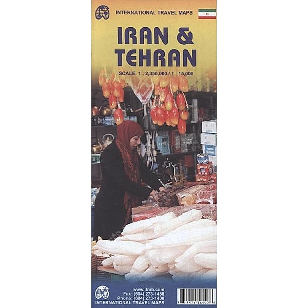 International Travel Map ITM Iran, Stadtplan Tehran
