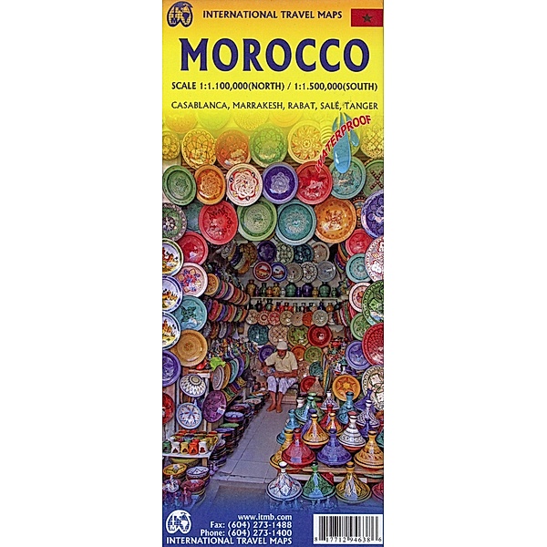 International Travel Map ITM Marocco