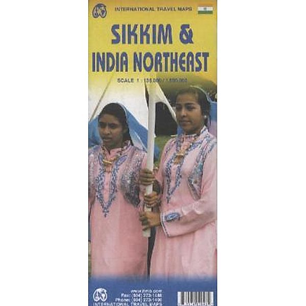 International Travel Map ITM Sikkim & India Northeast. International Travel Map ITM India Northeast & Sikkim