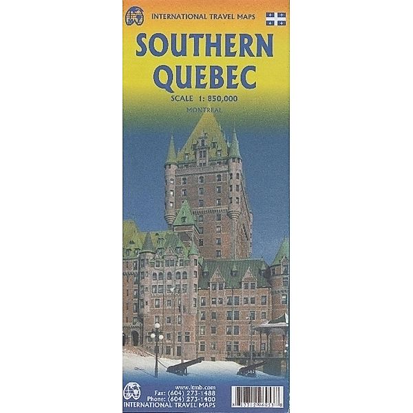 International Travel Map ITM Southern Quebec