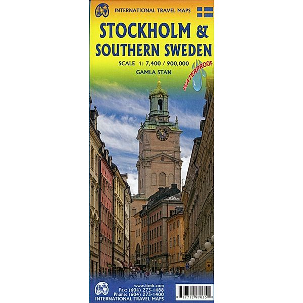 International Travel Map ITM Stockholm / Schweden