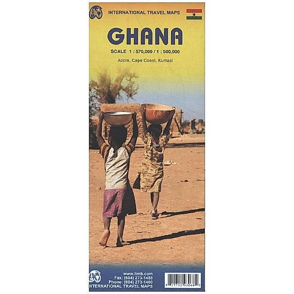 International Travel Map ITM Teilkarte Ghana