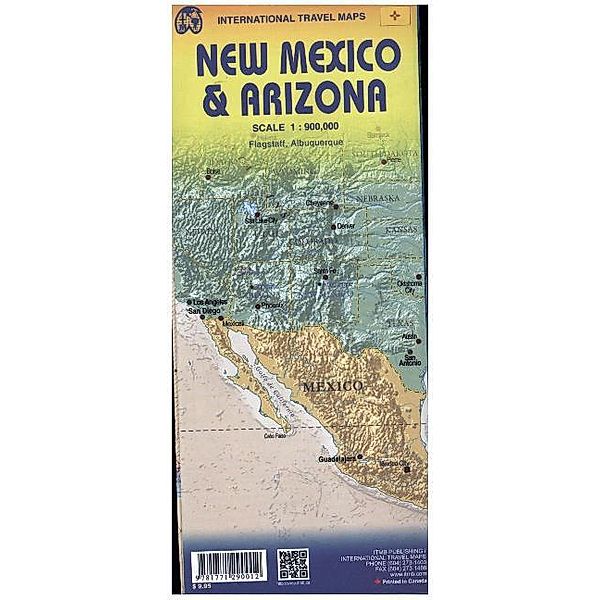 International Travel Map ITM Topographische Karte Arizona & New Mexico