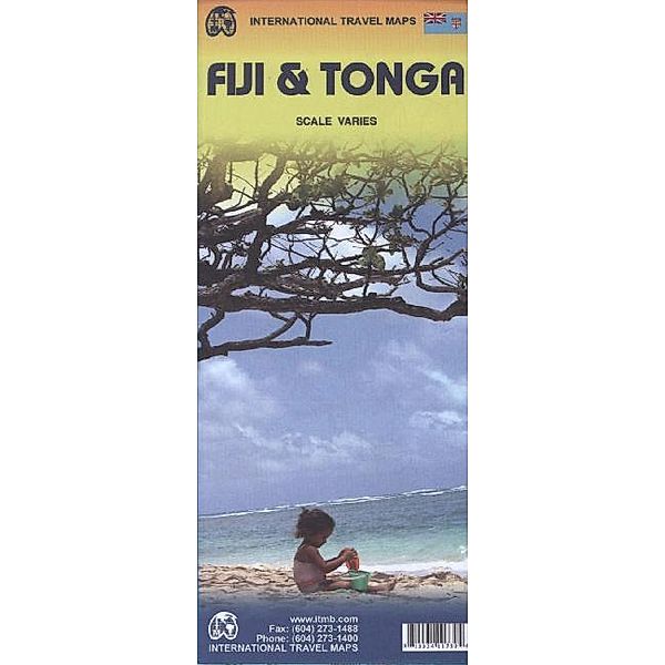 International Travel Map ITM Topographische Karte Fiji & Tonga