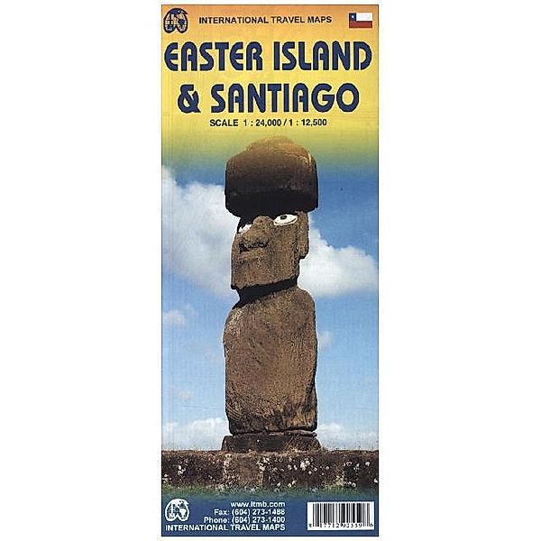 International Travel Map ITM Topographische Karte Easter Island