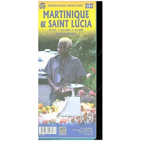 International Travel Map ITM Touristische Karte Saint Lucia