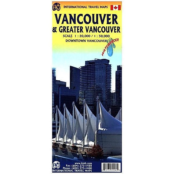 International Travel Map ITM Vancouver & Greater Vancouver