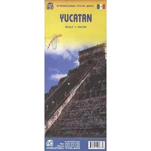 International Travel Map ITM Yucatan