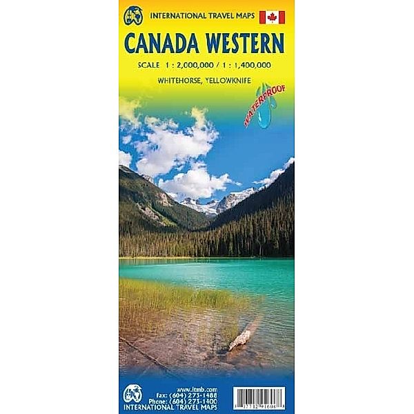 International Travel Map ITMCanada Western