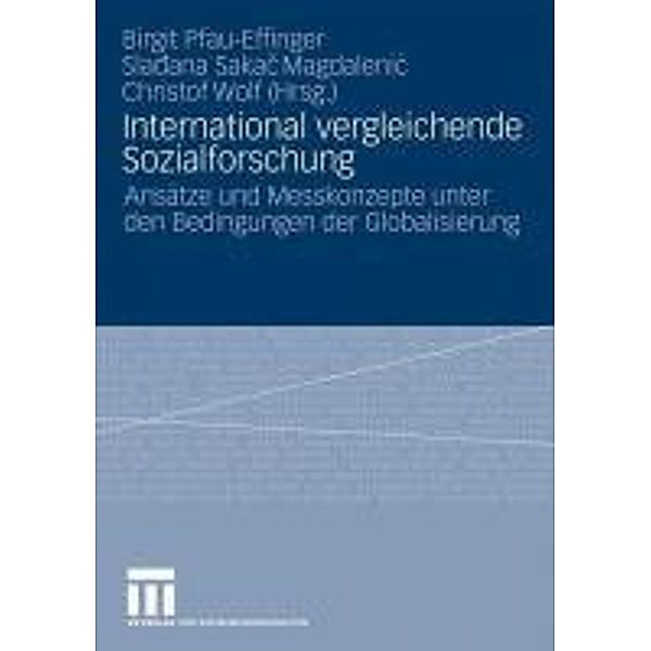 International vergleichende Sozialforschung, Birgit Pfau-Effinger