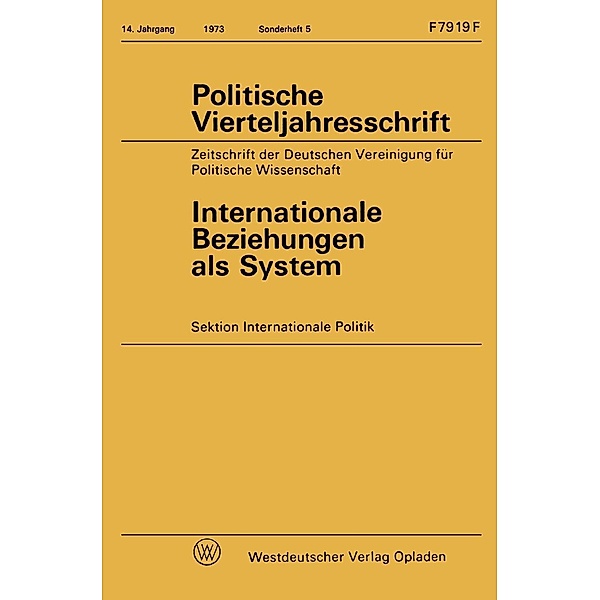 Internationale Beziehungen als System / Logik und Grundlagen der Mathematik Bd.10