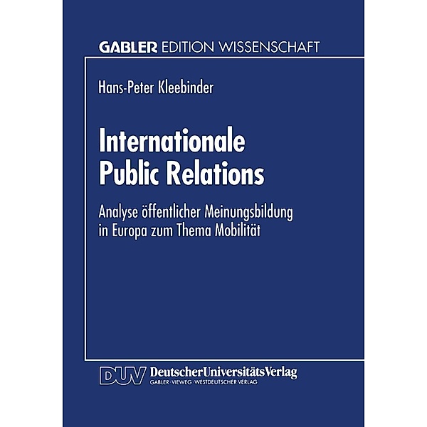 Internationale Public Relations / Gabler Edition Wissenschaft