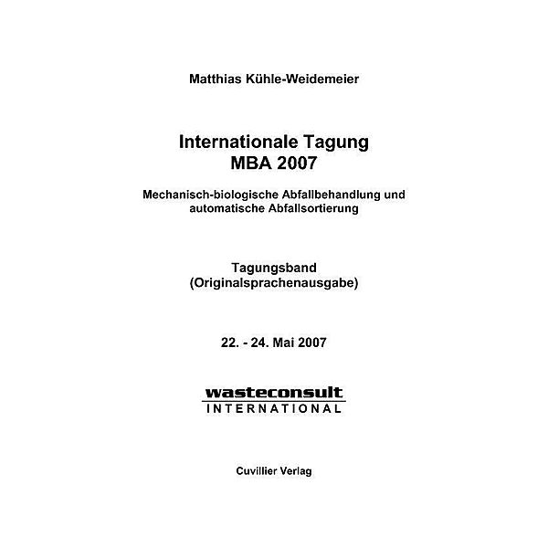 Internationale Tagung MBA 2007