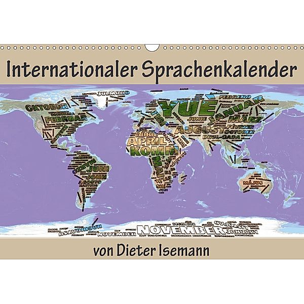 Internationaler Sprachenkalender (Wandkalender 2020 DIN A3 quer), Dieter Isemann