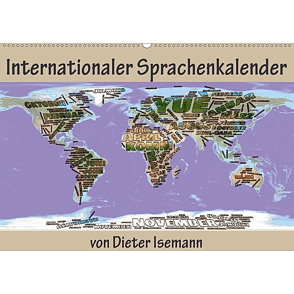 Internationaler Sprachenkalender (Wandkalender 2020 DIN A2 quer), Dieter Isemann