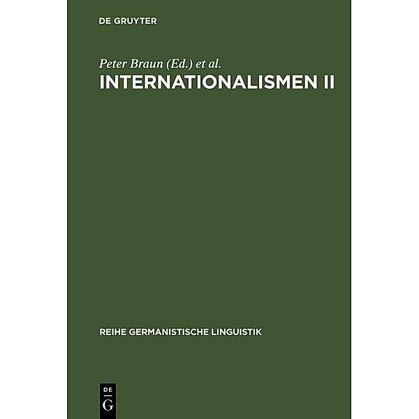 Internationalismen 2 / Reihe Germanistische Linguistik Bd.246