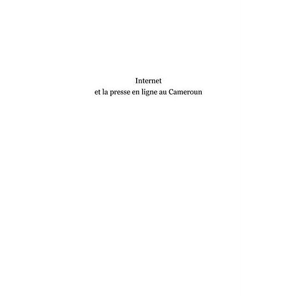 Internet et la presse en ligneCameroun / Hors-collection, Jusuf Buxhovi