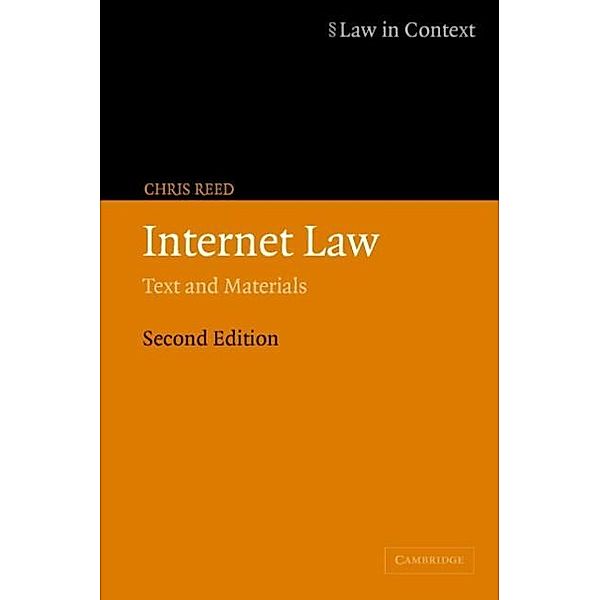 Internet Law, Chris Reed