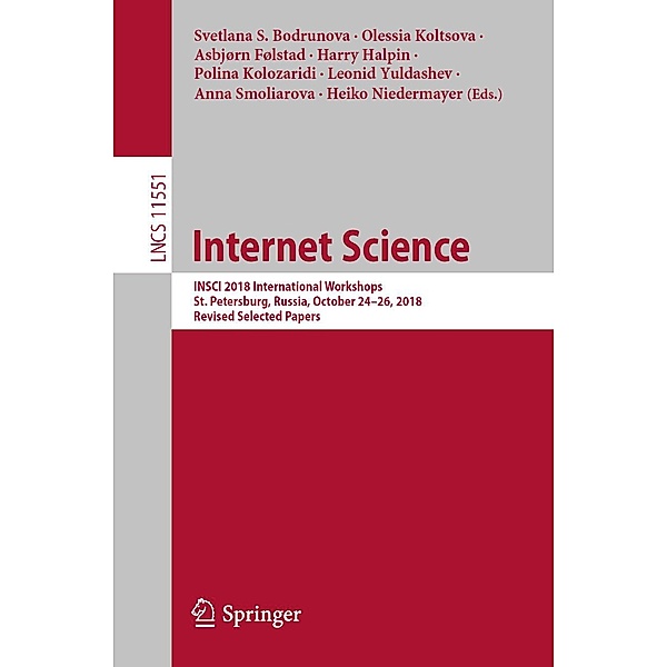Internet Science / Lecture Notes in Computer Science Bd.11551