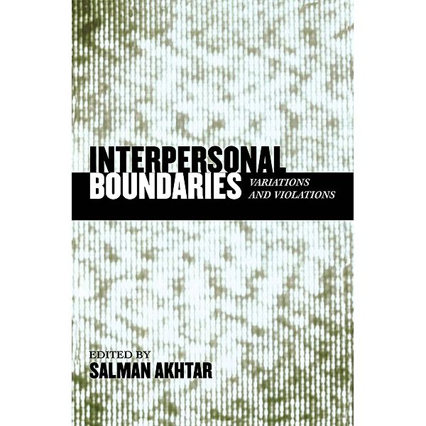 Interpersonal Boundaries / Margaret S. Mahler