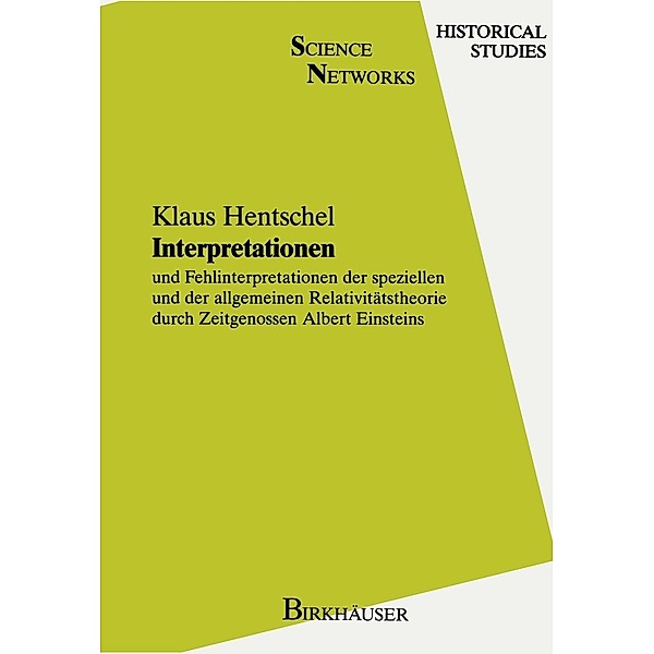 Interpretationen / Science Networks. Historical Studies Bd.6, Klaus Hentschel