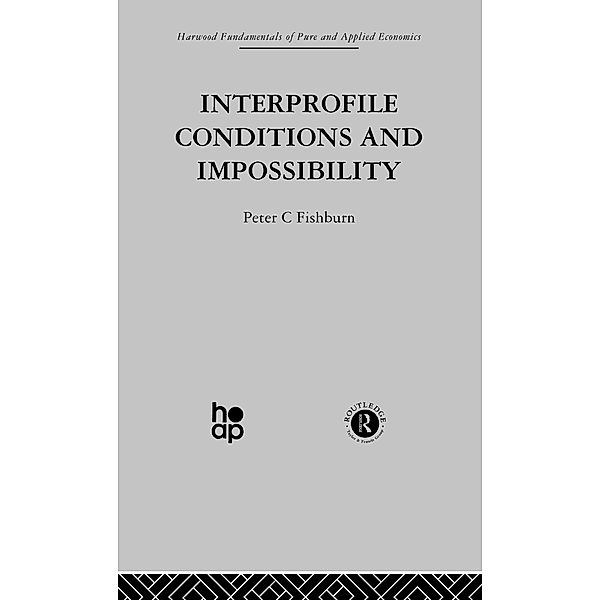 Interprofile Conditions and Impossibility, Peter C. Fishburn