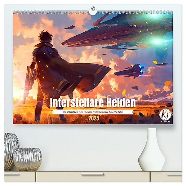 Interstellare Helden (hochwertiger Premium Wandkalender 2025 DIN A2 quer), Kunstdruck in Hochglanz, Calvendo, Kerstin Waurick