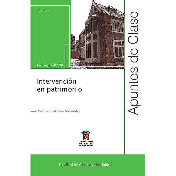 Intervención en patrimonio / Apuntes de clase, María Isabel Tello Fernández