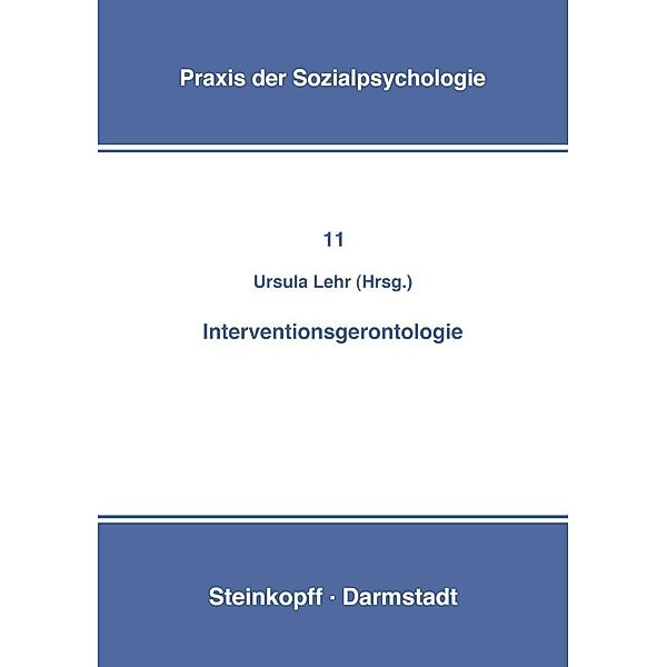 Interventionsgerontologie / Praxis der Sozialpsychologie Bd.11