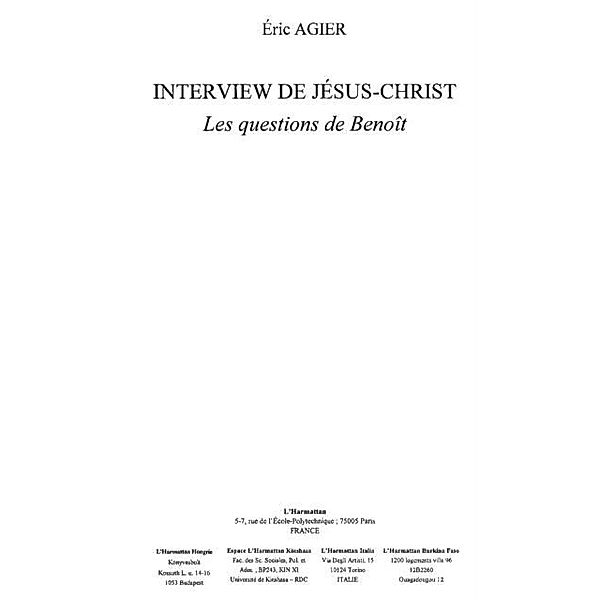 Interview de jesus-christ / Hors-collection, Massat Eric