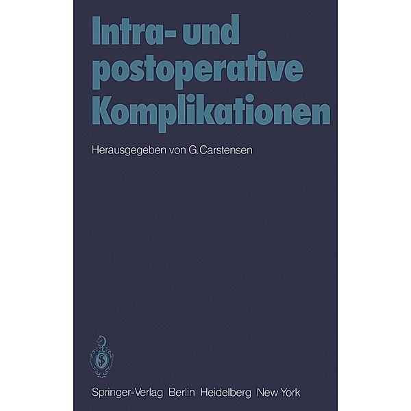 Intra- und postoperative Komplikationen