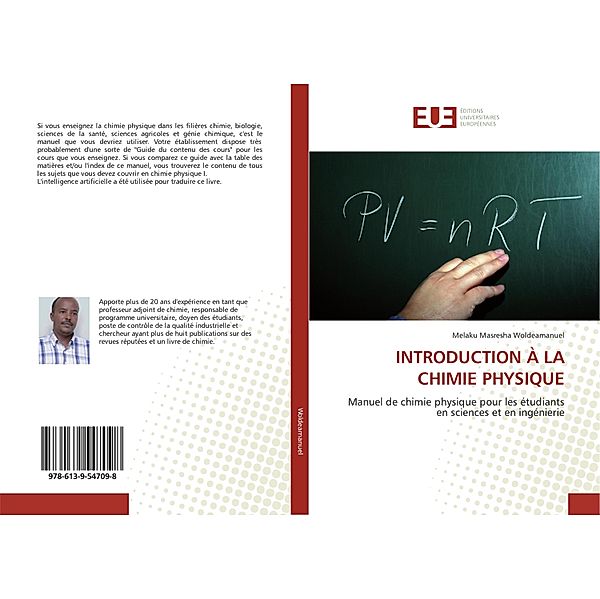 INTRODUCTION À LA CHIMIE PHYSIQUE, Melaku Masresha Woldeamanuel