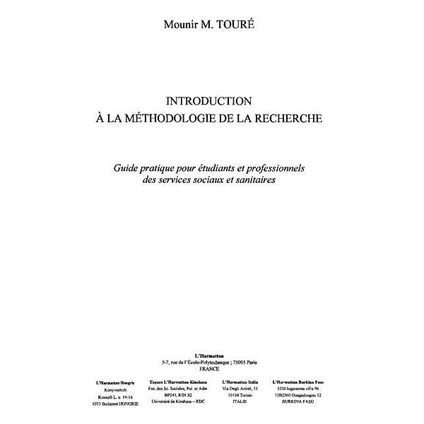 Introduction a la methodologiede la rec / Hors-collection, Collectif