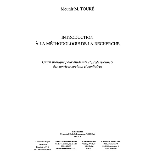 Introduction a la methodologiede la rec / Hors-collection, Collectif