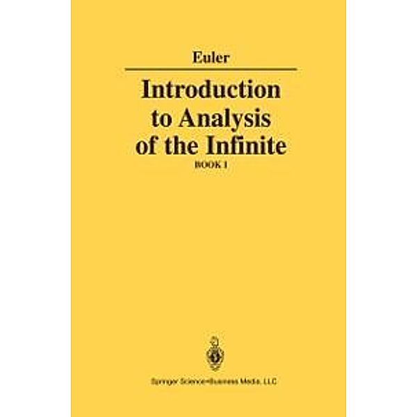 Introduction to Analysis of the Infinite, Leonhard Euler