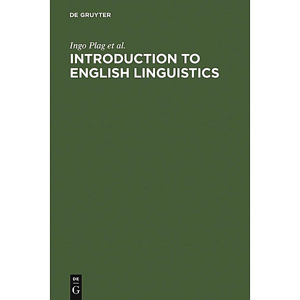 Introduction to English Linguistics, Ingo Plag, Maria Braun, Sabine Lappe, Mareile Schramm