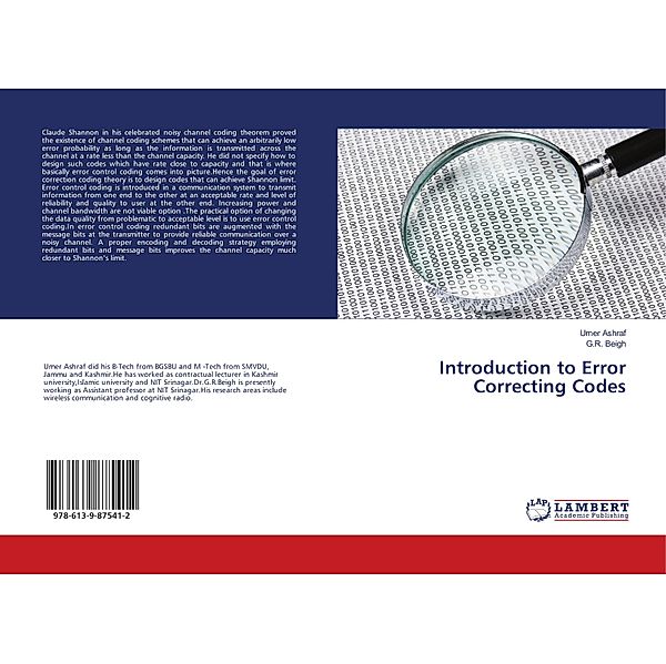 Introduction to Error Correcting Codes, Umer Ashraf, G. R. Beigh